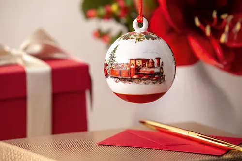 Villeroy & Boch Annual Christmas Edition 2025 Kugel 6,5 cm - Christbaum- & Feiertagsschmuck, hochwertige Weihnachtskugel mit festlichen Motiven für eine stilvolle Dekoration in der Weihnachtszeit.