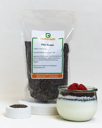 | Chia Samen | Glutenfrei | Salvia Hispanica | Chia-Samen | Buxtrade 250 g