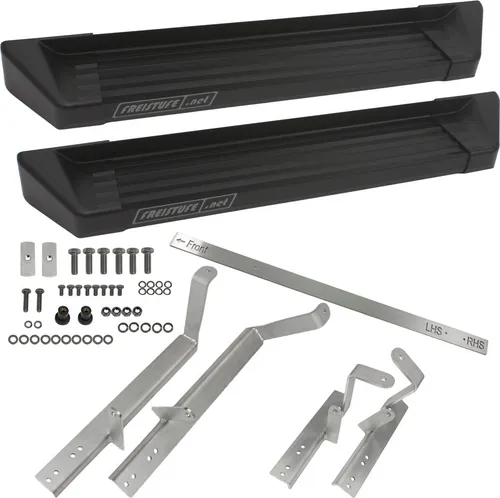 Trittstufe für Fiat Ducato, Citroen Jumper & Co. - Freistufe mit ABE - Campingausrüstung mit zwei hochwertigen Trittstufen, die die Einstiegshöhe um die Hälfte reduzieren. Ideal für unbeschwerten Zugang und ausgestattet mit Edelstahl-Halterungen für Langlebigkeit.