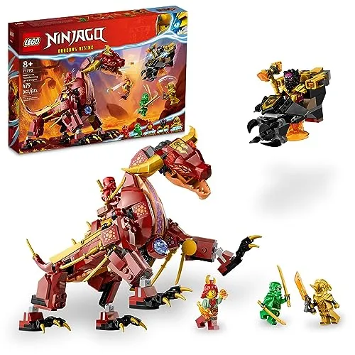 LEGO 71793 Wyldfires Lavadrache - LEGO (R) Komplette Sets & Packs, beeindruckender Lavadrache mit beweglichen Flügeln und coolen Feuereffekten für spannende Abenteuer!