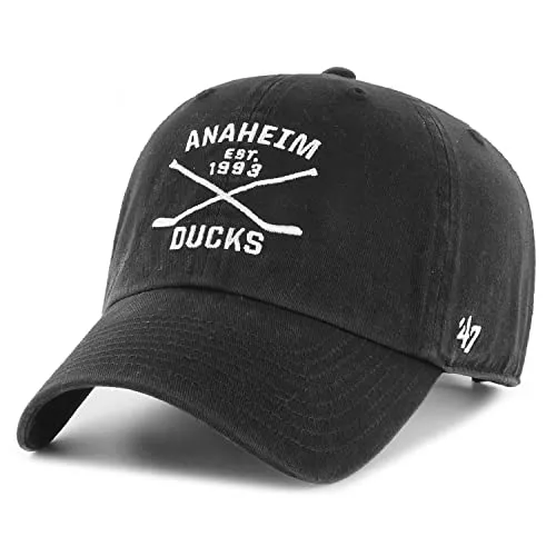 Brand Adjustable Cap - AXIS Anaheim Ducks schwarz 47 - Stylische Baseballcap für Unisex Erwachsene, perfekt für den Sommer. Aus 100% Baumwolle, bietet sie höchsten Tragekomfort und ist ideal für Freizeitaktivitäten.