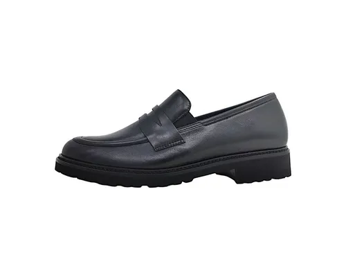 Semler Bärbel Damen Slipper in Schwarz, Größe 6.5 - Slipper & Loafer, eleganter Leder-Slipper mit bequemem Blockabsatz und optimaler Weite G für höchsten Tragekomfort.