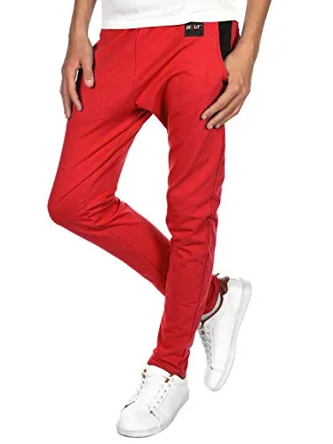 BEZLIT Kinder Jungen Sport Freizeit Stoff Jogging Sweat Hose 30143 Rot-Schwarz 104