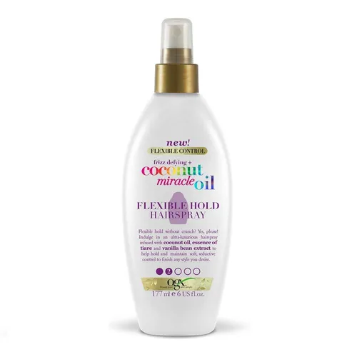 Organix Frizz-Defying + Coconut Miracle Oil Flexible Hold Hairspra 3574661542300