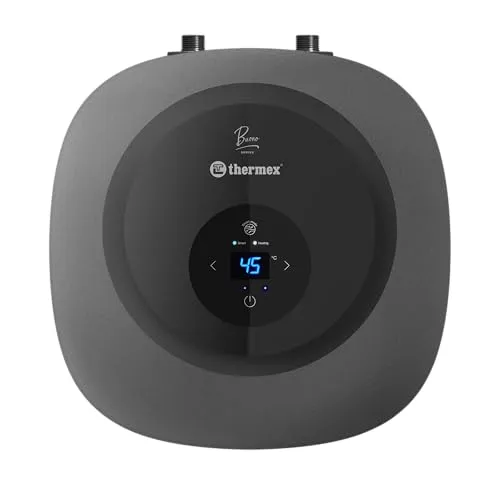 Thermex Buono 10 Liter Untertisch Warmwasserspeicher - Kompakter Warmwasserspeicher mit 1500 Watt, digitaler Temperaturanzeige und energiesparender Isolierung – ideal für Küche und Bad.