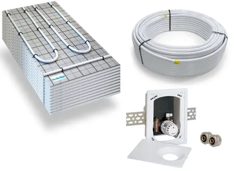 HoWaTech TAC Komplett Set Fußbodenheizung 5/10m² - Effiziente Fußbodenheizung mit 20mm EPS Dämmplatten für hohen Komfort, schnelle Erwärmung und einfache Installation. Ideal für Renovierungen in jedem Raum.