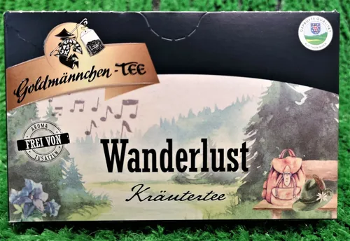 Goldmännchen Tee WANDERLUST Kräutertee 100g - Tees: Hochwertiger Kräutertee aus Thüringen, ideal für entspannende Momente und in praktischer Einzelversiegelung.