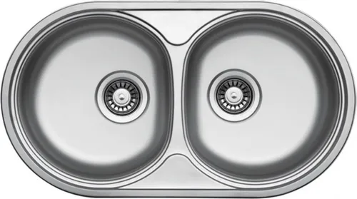Küchen-Preisbombe Edelstahlspüle 78x44cm – Doppelspüle mit 2 Becken - Hygienische Edelstahlspüle mit 2 Becken für viel Geschirr. Robust und pflegeleicht, ideal für Mehrpersonenhaushalte. Inkl. Ab-Überlauf und Siphon, einfache Reinigung garantiert.