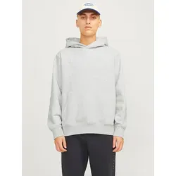 JACK & JONES Einfarbiger Kapuzenpullover für Herren - Weit geschnittener Kapuzenpullover aus 70% Baumwolle und 30% Polyester, ideal für lässige Freizeitlooks.