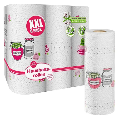 Küchenrollen XXL PACK 3-lagig, 6 Rollen