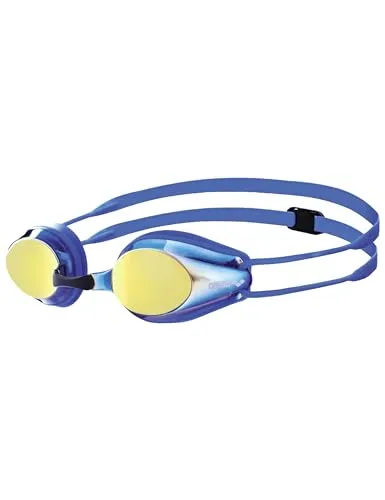 arena Tracks Junior Mirror Anti-Fog Wettkampf Schwimmbrille für Kinder - Schwimmbrille mit UV-Schutz und Anti-Fog Gläsern, ideal für junge Wettkampfschwimmer zwischen 6 und 12 Jahren, bietet eine bequeme und stabile Passform.