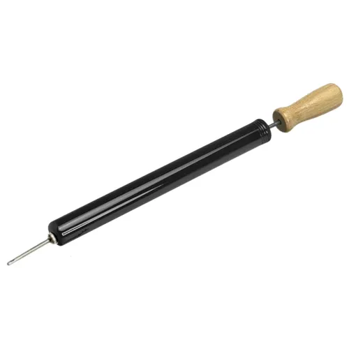 Ballpumpe, schwarz mit Holzgriff inkl. Ventilen | Luftpumpe | Handpumpe