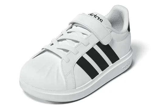 adidas Unisex Baby STREETTALK Schuhe für Kleinkinder, FTWR White/core Black, Größe 24 EU - Bequeme und stylische Schuhe mit elastischen Schnürsenkeln und Klettverschluss für einfaches An- und Ausziehen. Ideal für kleine Entdecker!