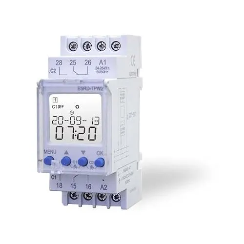 Digital 2-Channel Timer (RD-TPW) for Top Hat Rail