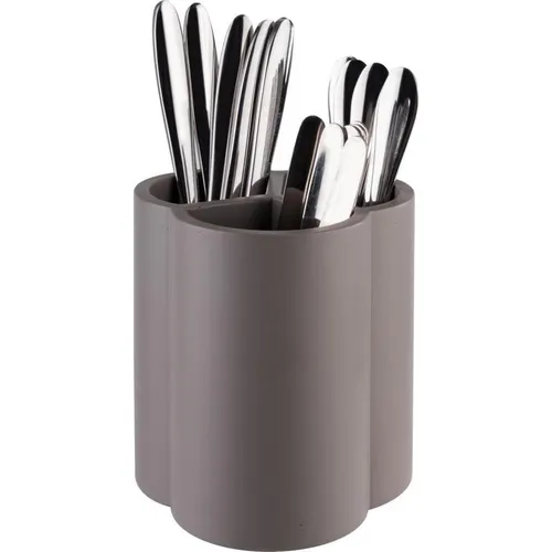 ELEMENT Besteckbehälter aus Beton, 3 Fächer - Moderne Besteckaufbewahrung mit 3 Fächern, stilvolles Design aus Beton für eine elegante Küchenausstattung.