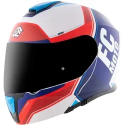 FC-Moto Novo Circuit Klapphelm, weiss-rot-blau, Größe S von FC-Moto