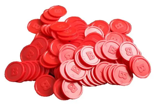 Unbekannt Biermarke „B” rot 100er Pack