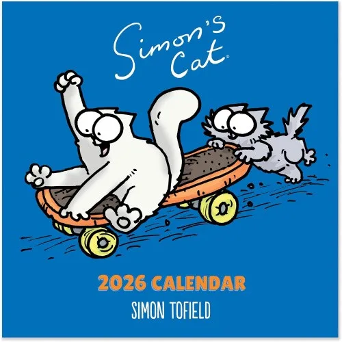 Simons Cat Square Wall Calendar 2026