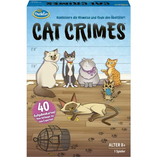 Ravensburger Cat Crimes - Spannendes Strategiespiel für 1-6 Spieler - Gesellschaftsspiel für 8-99 Jahre, fördert logisches Denken und Teamarbeit, ideal für Familienabende und Spielpartys.