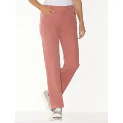 Sieh an! Jerseyhose Samt-Hose komfortabel rosa Größe 28