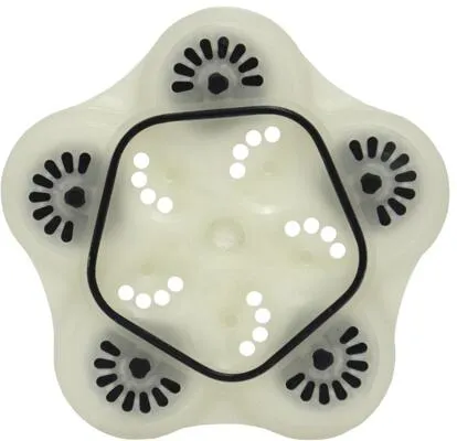 Lilie Ventilsatz Smart-Serie mit Pumpengehäuse-Unterteil und Motoraufnahme, beige