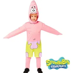 Amscan Kostüm Spongebob Schwammkopf Patrick Seestern Kinder Kostüm - Kostüme für Kinder, verwandeln Sie Ihr Kind in Patrick Star mit diesem bequemen und kinderfreundlichen Overall, perfekt für Fasching, Karneval und Mottopartys!