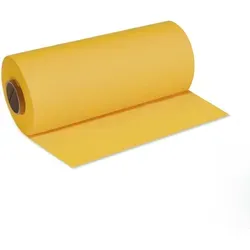 DeinPack 1 Rolle Airlaid Tischläufer gelb - 40cm x 24m - Einfarbiger Einmal-Tischläufer - Perforierung alle 120cm
