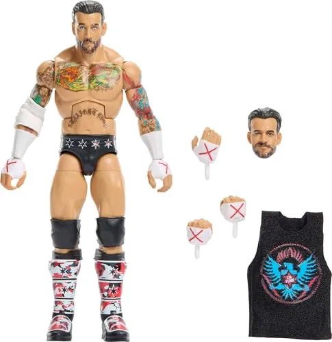Mattel WWE Elite Collection CM Punk Actionfigur ca. 15 cm