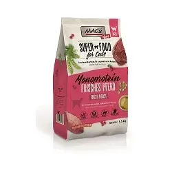 Mac's Cat Adult Monoprotein Pferd Trockenfutter 1,5kg - Getreidefreies Katzenfutter mit hochwertigem Pferd als einzige Proteinquelle, ideal für ernährungssensible Katzen.