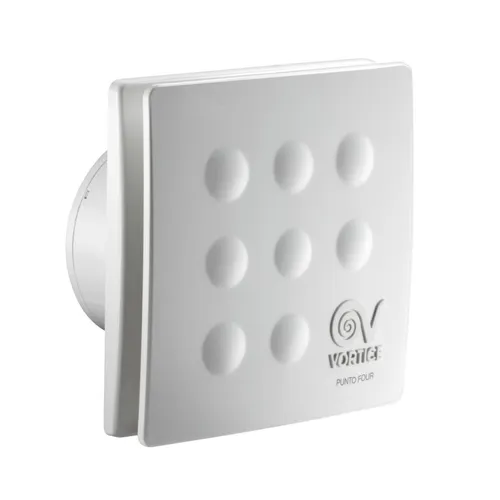 Vortice Punto Four MFO (11144) - Effizienter Belüftungsventilator - Belüftungsventilator für effiziente Luftzirkulation, ideal für Renovierungen und Verbesserung der Raumluftqualität.