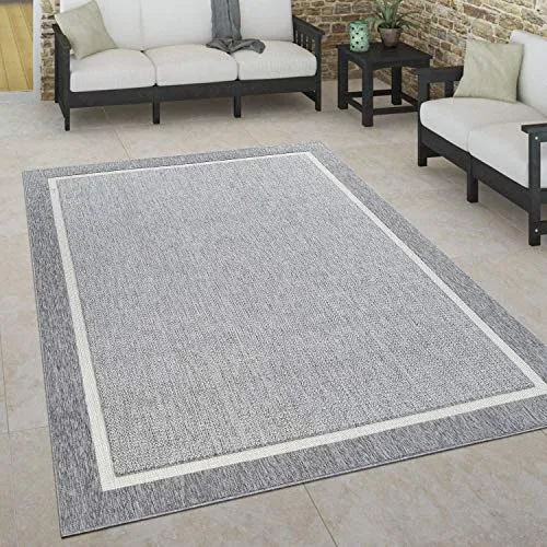 Paco Home Wetterfester Outdoor Teppich 120x170 cm in grau von Paco Home