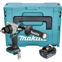 Makita DDF 492 F1J Akku Bohrschrauber 18 V mit 3,0 Ah Akku - Kompakter und kraftvoller Akku-Bohrschrauber mit 141 Nm Drehmoment, bürstenlosem Motor und robustem Metallgetriebe für zuverlässige Leistung bei allen Anwendungen. Ideal für professionelle Einsätze.