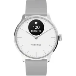 Withings ScanWatch Light - Hybriduhr in Weiß, stilvoll mit grundlegenden Gesundheitsfunktionen und bis zu 30 Tage Akku-Laufzeit
