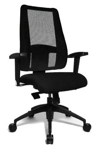 Topstar Lady Sitness Deluxe Bürostuhl - Bürostuhl mit atmungsaktivem Federkernsitz und Body-Balance-TecGelenk, ideal für ergonomisches Sitzen bis 110 kg, Made in Germany.