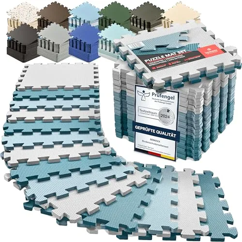 Schutzmatten Bodenschutzmatte Set Sportmatte Gymnastikmatte Puzzlematte: Puzzle Sportgeräte Matte Fitnessmatte Turnmatte Unterlegmatte Bodenmatte Sport Mat Trainingsmatte Gummimatte Yogamatte Fitness