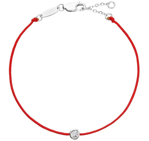 Rotes Kabbalah-Armband mit Zirkon 13005.3 - Elegantes rotes Kabbalah-Armband mit funkelndem Zirkon, ideal für stilvolle Akzente. Perfekt für Damen, die ihren Look individuell unterstreichen möchten.