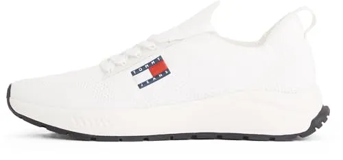 Herren Sneaker RUNNER KNTITTED 44EU - Sneakers von Tommy Jeans mit sportlichem Design und geprägtem Logo an der 3D-Zwischensohle, perfekt für lässige Looks.