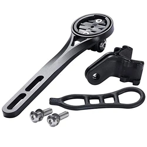 Dymoece Integrierte Fahrradcomputer Halterung aus Aluminiumlegierung für Rennrad, Kompatibel mit Garmin Edge 130 200 500 510 520 810 820 1000 1030, GoPro-Kamera und Lampe