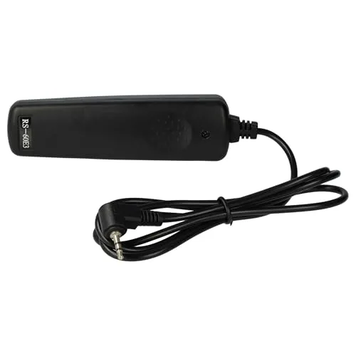 vhbw Fernauslöser Fernbedienung Kabel kompatibel mit Pentax K20D, K-3, K-7, K200D, K-m Kamera, 1 m, 2-stufige Auslösefunktion