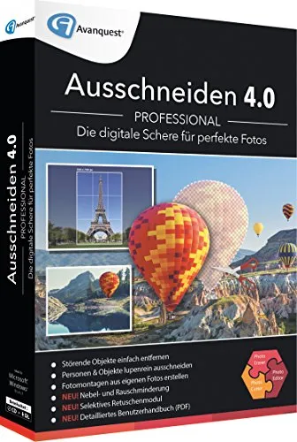 Ausschneiden 4.0 Professional Win Download KEY - Bildbearbeitungssoftware für Windows, lebenslange Lizenz für 1 PC, ideal für kreative Profis, um Fotos und Grafiken mühelos zu bearbeiten.