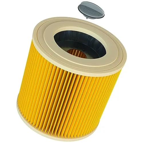 vhbw 1x Faltenfilter kompatibel mit Kärcher WD 2 Plus V-12, NT 27/1 ME Professional, NT 27/1 Professional Staubsauger
