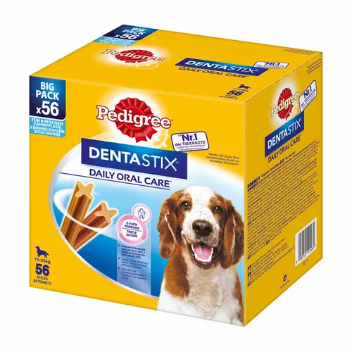 PEDIGREE DentaStix 56 Stück 8x180g Medium für mittelgroße Rassen Hundekauartikel