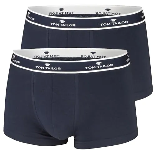 Tom Tailor Underwear Herren Hip Pants 2er Pack Retroshorts, Blau (Navy 7000), Large (Herstellergröße: L/6)