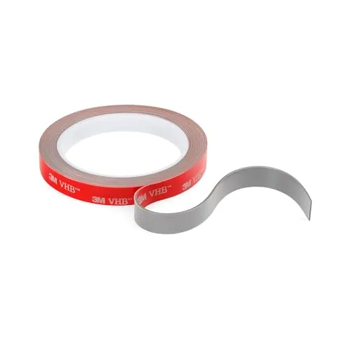 3M VHB Universal-Doppelseitiges Klebeband aus Acrylschaum, wasserdicht, hohe Temperaturen, Outdoor/Indoor, Dekoration, LED-Streifen, Auto, Haus und Büro (12 mm x 3 m)