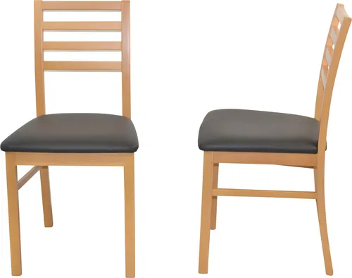 Esszimmerstuhl 2er-Set Massivholzstuhl