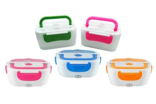 TEMPO DI SALDI Elektrischer Speisewärmer für Speisen, tragbar, Lunchbox für Zuhause, verschiedene Farben, 1 Stück