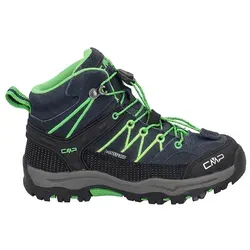 CMP Rigel MID Kids Jungen Wanderschuh in Blau - Größe 28 - Unisex Wanderschuh in Blau, ideal für aktive Kinder. Robustes Material sorgt für Komfort und Halt bei Outdoor-Abenteuern.