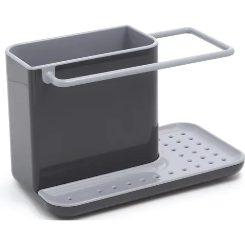 JosephJoseph Spülbecken-Organizer Caddy Small, grau - Praktisches Spülenzubehör mit viel Stauraum für Spülmittel, Lappen und Bürsten. Leicht zerlegbar und spülmaschinenfest für einfache Reinigung.