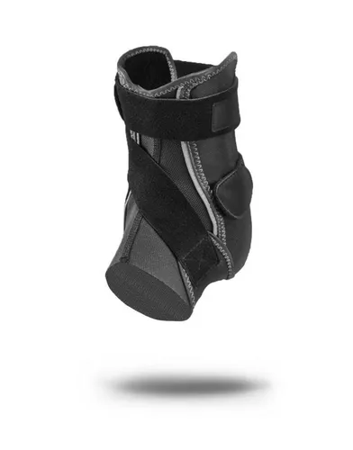 Mueller 4901-3 Hg80 Hartschalen- Knöchelbandage, links, Größe L - Medizinische Verbrauchsmaterialien für Knöchel, bietet maximale Unterstützung und individuellen Komfort durch anpassbare Klettverschlüsse und reflektierendes, latexfreies Material.