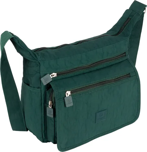 Damen Tasche Schultertasche Umhängetasche Crossover Bag Shopper (270) GRÜN
